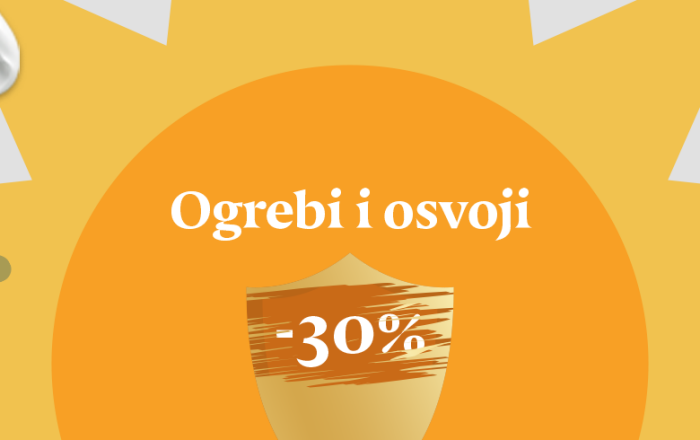 Ogrebi i osvoji 15%, 20%, 25% ili 30% popusta!